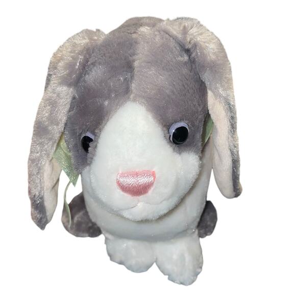 Wild Republic 13" Bunny Rabbit Plush Lop Ear Stuffed Animal Gray Nursery Gift - Picture 8 of 13